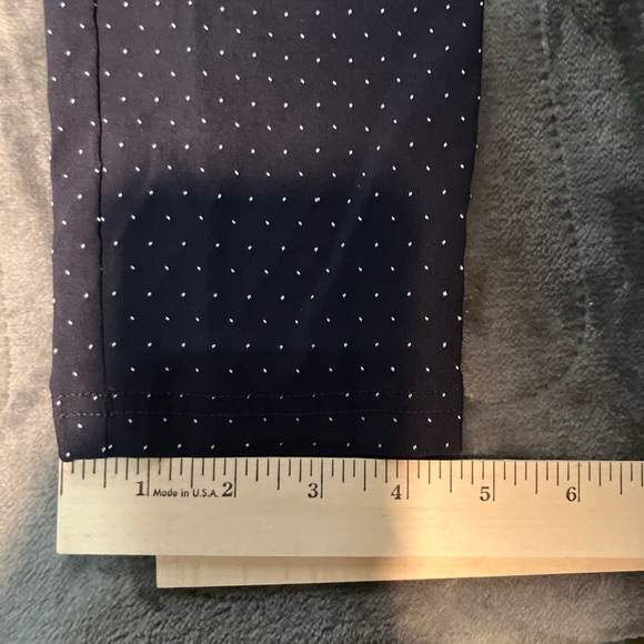 Tommy Hilfiger navy polka dot stretch dress pants - Picture 8 of 9